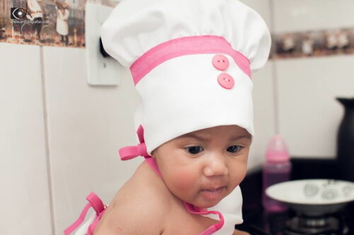 Fantasia de Mini Chef para Bebê