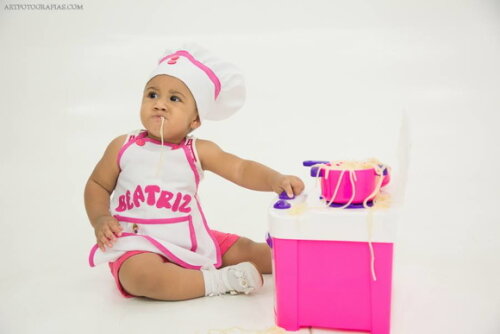 Fantasia de Mini Chef para Bebê