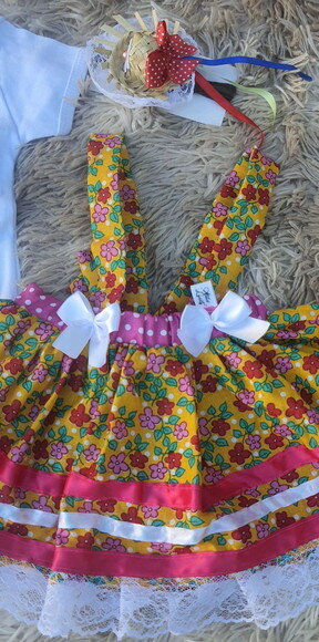 Look Junino Baby 6 a 9 Meses