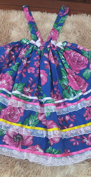 Saia Junina Infantil Longa