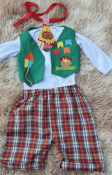Traje Caipira Luxo para Menino