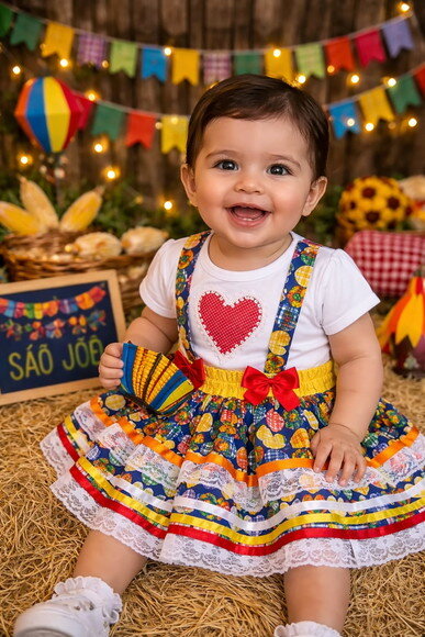 Vestido Festa Junino Baby