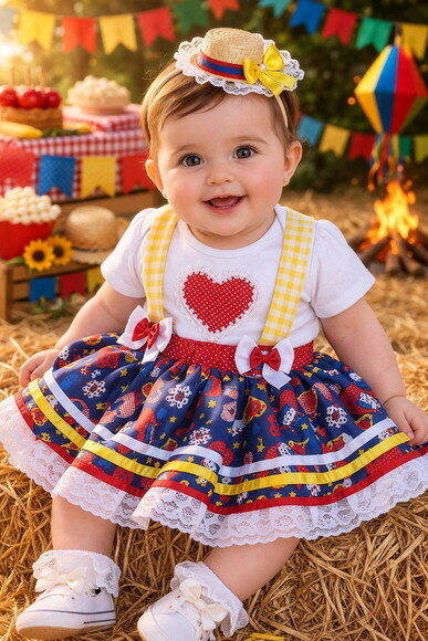 Vestido Junino Baby