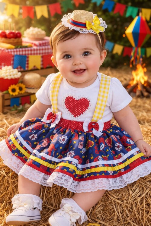 Vestido Junino Baby