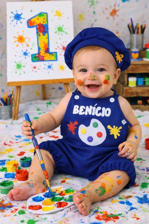 Fantasia Pintando o Sete Baby Personalizado