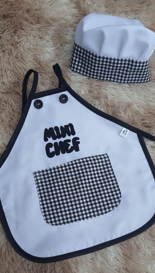 Avental Personalizado Mini Chef / Avental Temático/ Avental infan