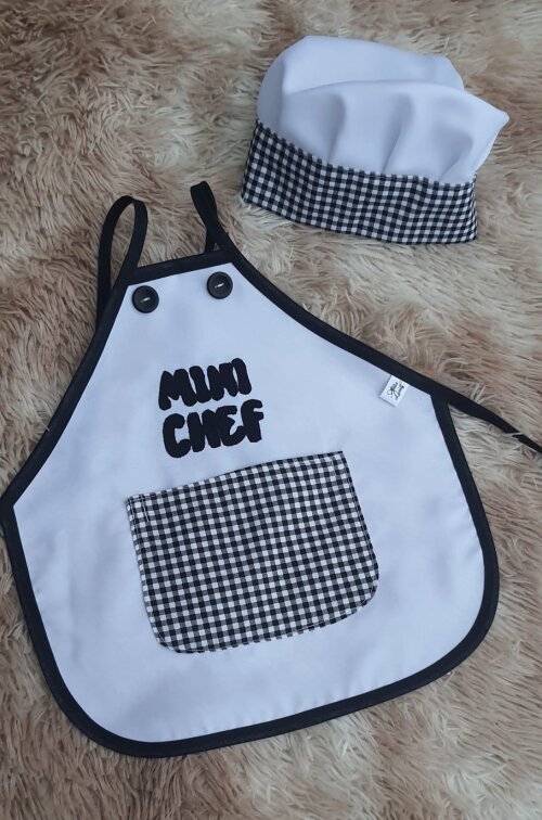 Avental Personalizado Mini Chef / Avental Temático/ Avental infan