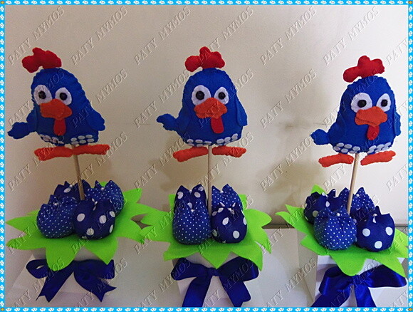 Centro de Mesa Galinha Pintadinha