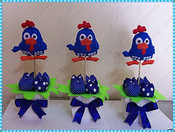 Centro de Mesa Galinha Pintadinha
