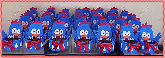Centro de Mesa Galinha Pintadinha