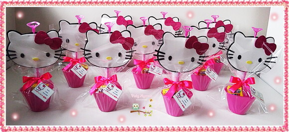 Centro De Mesa Hello Kitty