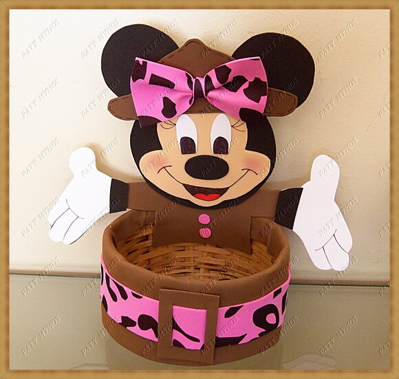 Centros de Mesa Mickey e Minnie Safari