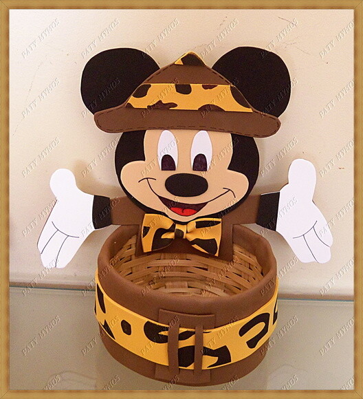 Centros de Mesa Mickey e Minnie Safari