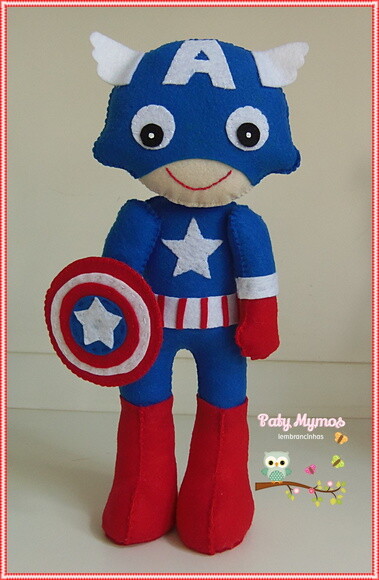 Kit 4 Vingadores em Feltro