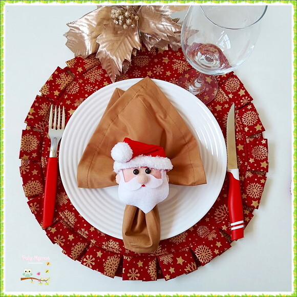 Kit com 6 Porta Guardanapo Noel
