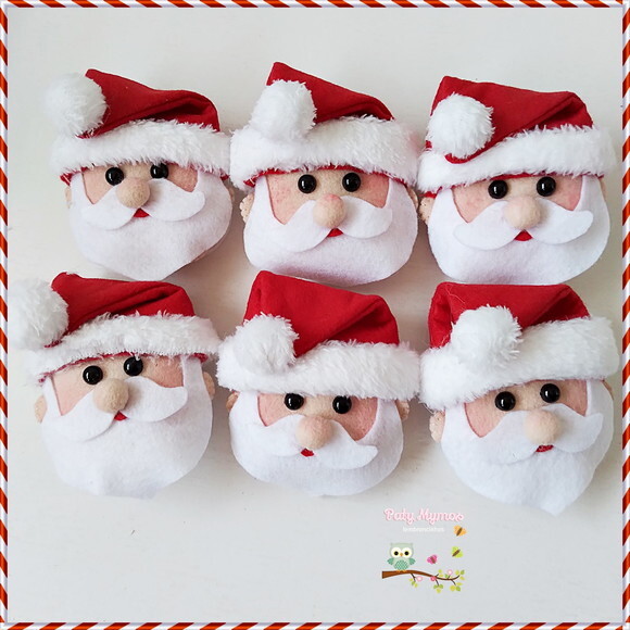Kit com 6 Porta Guardanapo Noel
