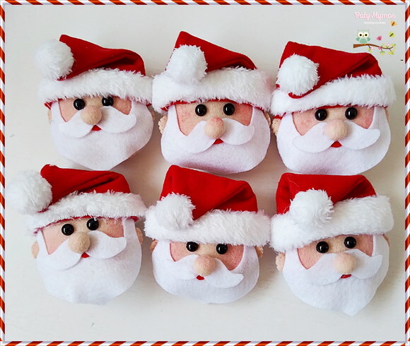 Kit com 6 Porta Guardanapo Noel