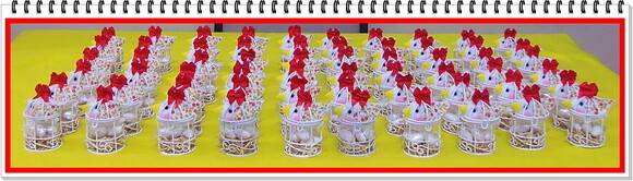 Mini Gaiola com Passarinho em Feltro