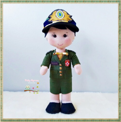 Boneca Militar do Exército Brasileiro