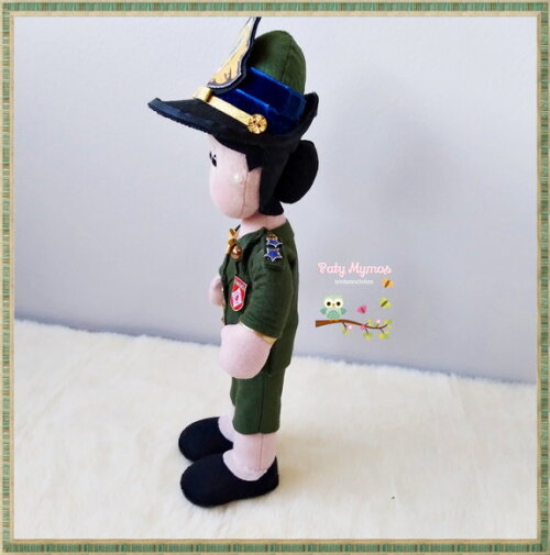 Boneca Militar do Exército Brasileiro