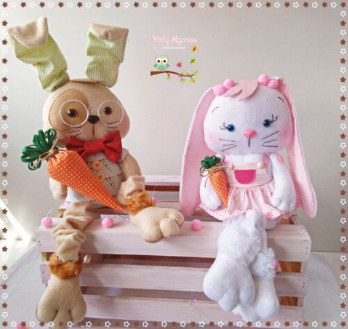 Casal de Coelhos Pascal e Doninha
