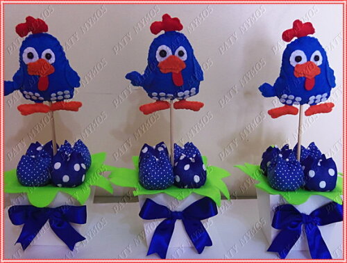 Centro de Mesa Galinha Pintadinha