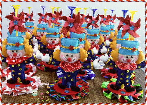 Centro de Mesa Palhaço Pompom