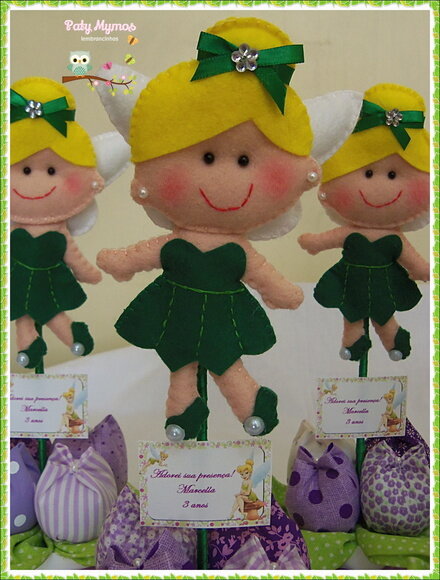 Centro de Mesa Sininho ( Tinker Bell)