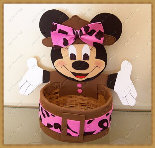 Centros de Mesa Mickey e Minnie Safari