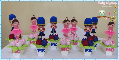 Enfeite Bailarina E Soldadinho De Chumbo