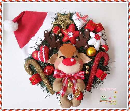 Guirlanda De Natal Em Feltro
