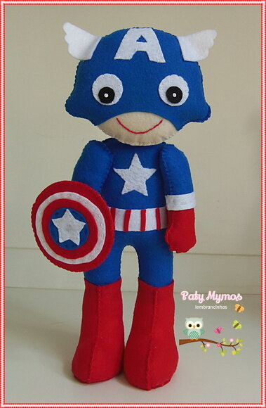 Kit 4 Vingadores em Feltro