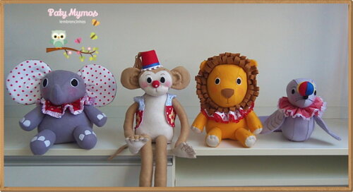 Kit Animais Festa Circo