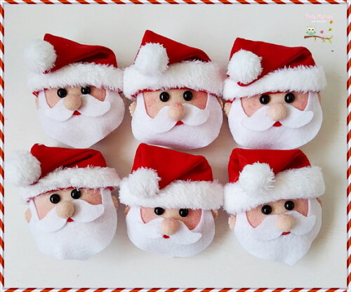 Kit com 6 Porta Guardanapo Noel