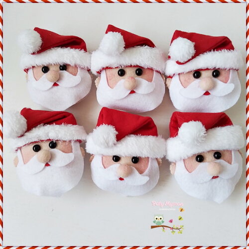Kit com 6 Porta Guardanapo Noel
