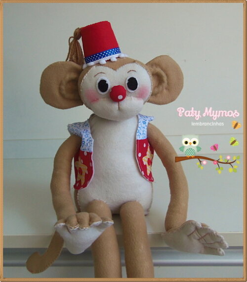 Macaco em Feltro