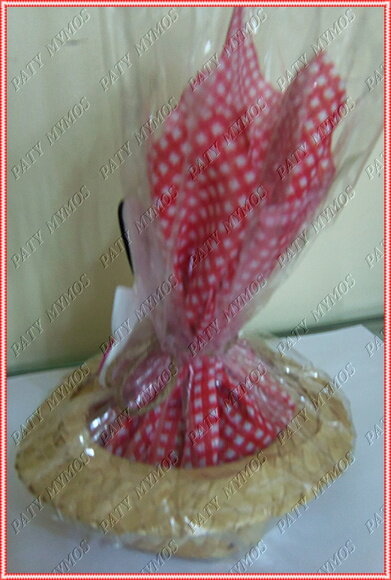 Mini Chapéus de Palha Fazendinha