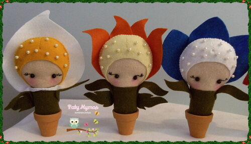 Pocket Flores e Cogumelo para Lembrancinha