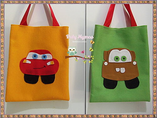 Sacolinhas Carros Disney