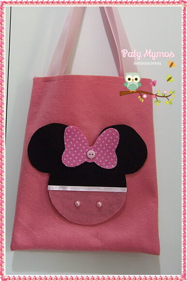 Sacolinhas Da Minnie Rosa