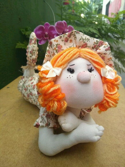 Boneca camponesa de pano