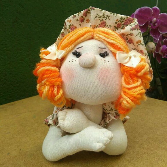 Boneca camponesa de pano