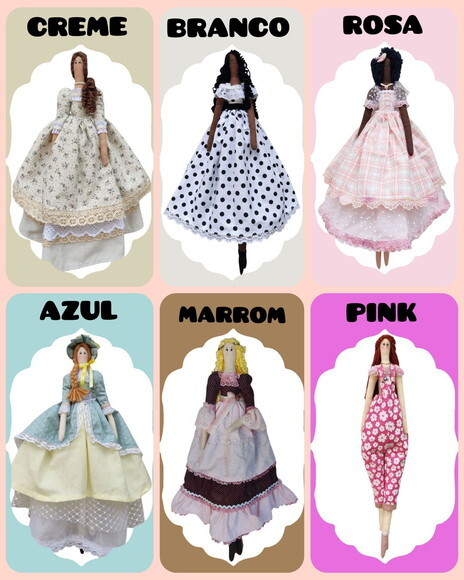 Boneca de Pano Tilda. Vendidas Separadamente