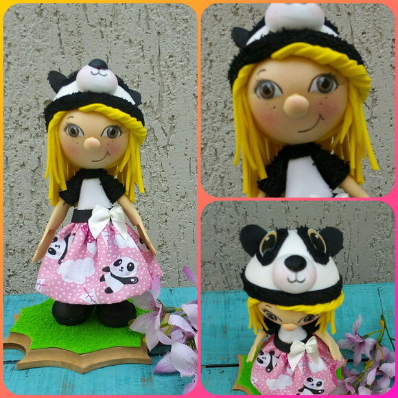 Bonecas Panda E Ovelha. Vendidas Separadamente.mente
