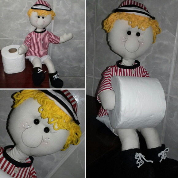Boneco Porta Papel Higiênico