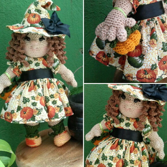 Bruxinha amigurumi