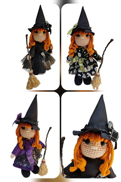 Bruxinha em Amigurumi* Vendidas Separadamente
