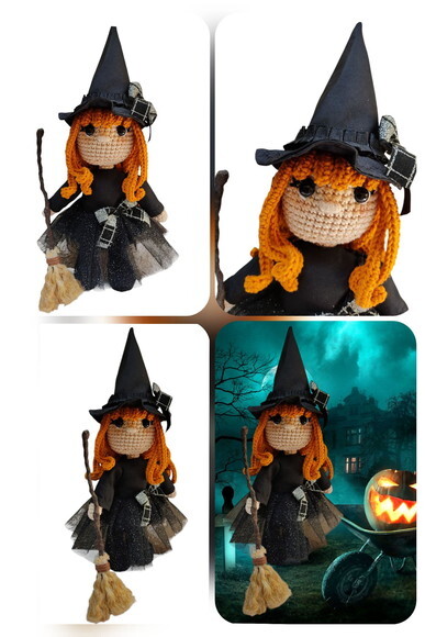 Bruxinha em Amigurumi* Vendidas Separadamente