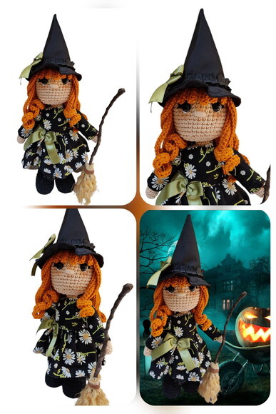 Bruxinha em Amigurumi* Vendidas Separadamente