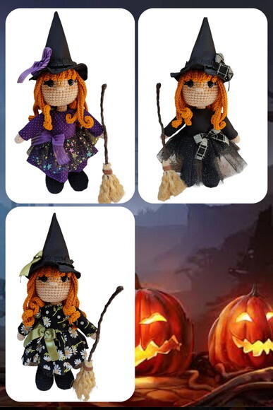 Bruxinha em Amigurumi* Vendidas Separadamente